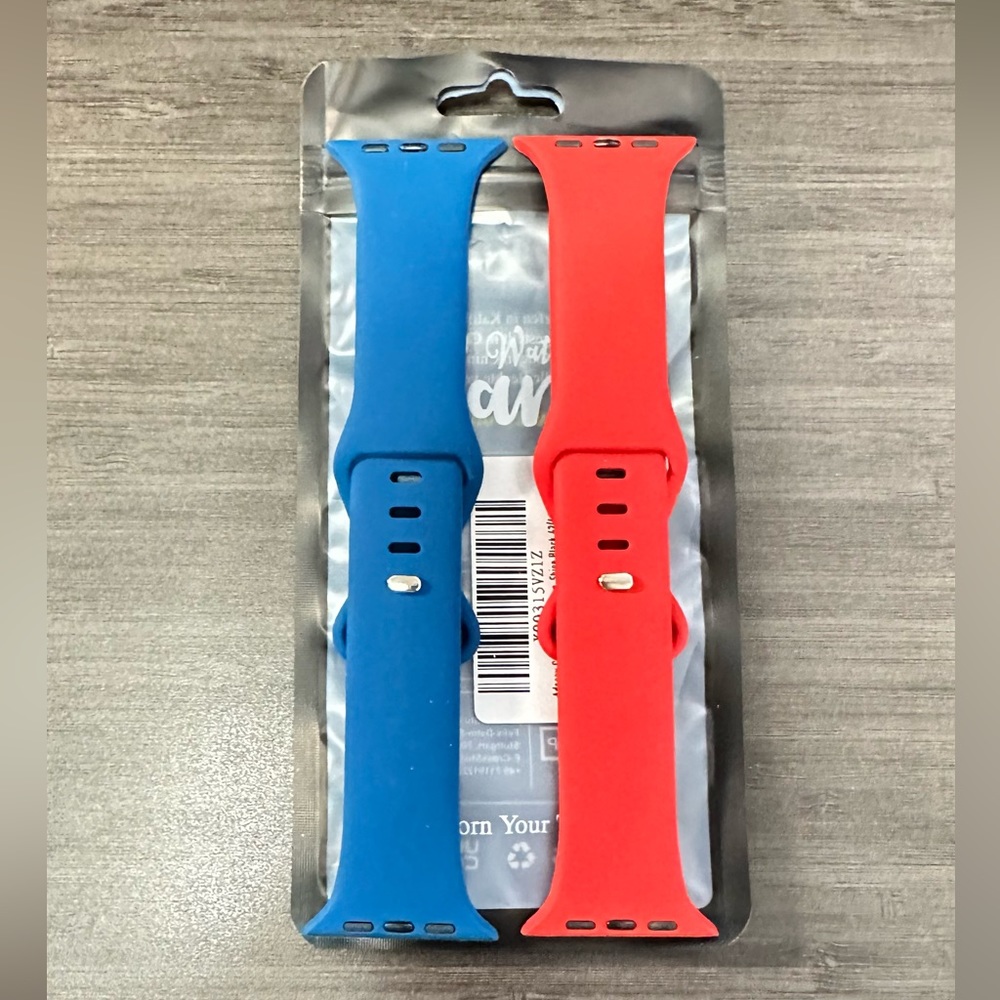 2- Pack Apple Sport Band (Red & Pacific Green)
